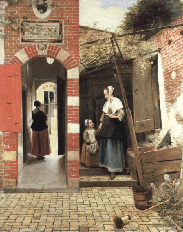 Pieter de Hooch the courtyard of a house in delft China oil painting art